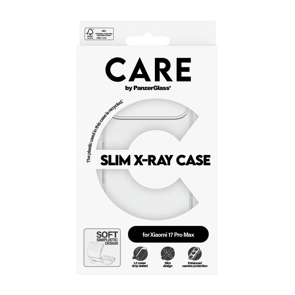 Xiaomi 17 Ultra CARE by PanzerGlass FASHION X-Ray Soft Basic Case - Transparent