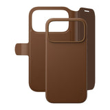 iPhone 18 Pro Max  / 17 Pro Max CARE by PanzerGlass Feature Tango 2-in-1 Flip Case with Wallet - MagSafe Compatible - Brown