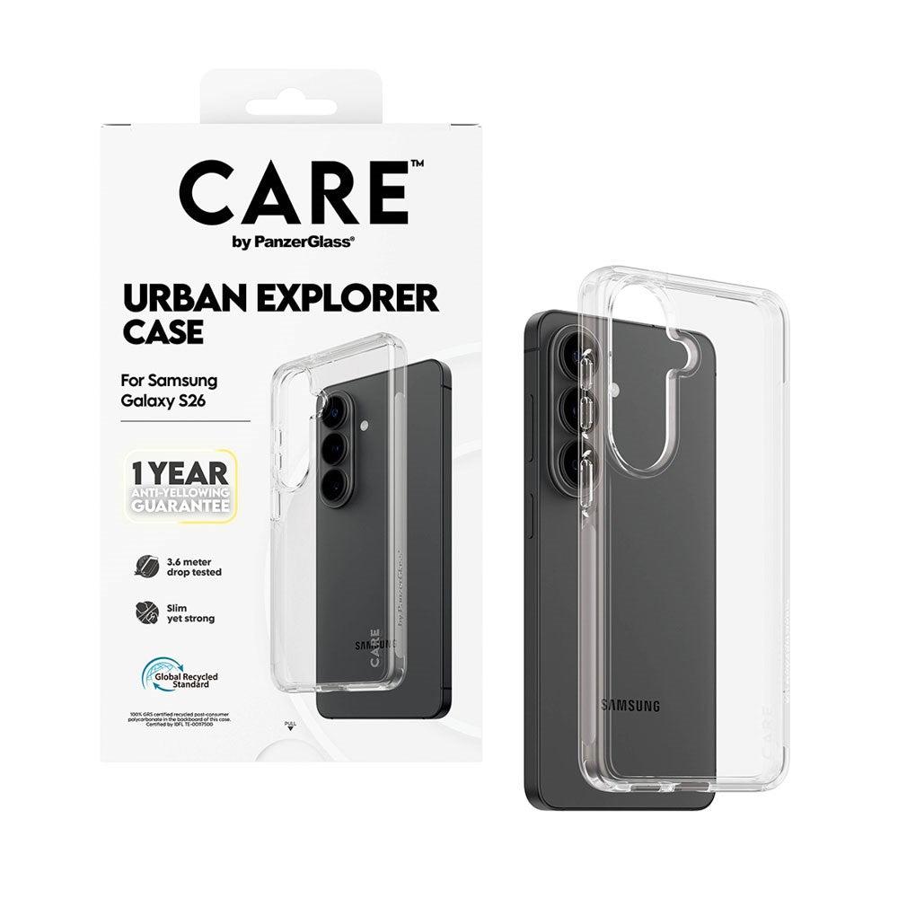 Samsung Galaxy S26 CARE by PanzerGlass Urban Explorer Case - Transparent