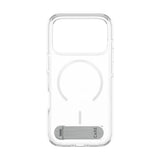 iPhone 18 Pro / 17 Pro CARE by PanzerGlass Feature Kickstand Case - MagSafe Compatible - Transparent / White