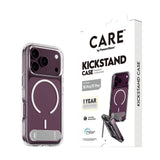 iPhone 18 Pro / 17 Pro CARE by PanzerGlass Feature Kickstand Case - MagSafe Compatible - Transparent / White