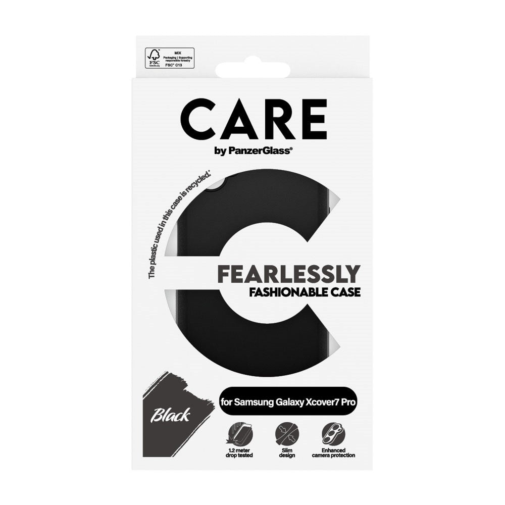 CARE by PanzerGlass Samsung Galaxy Xcover 7 Pro FASHION Fearlessly Fashionable Case - Black