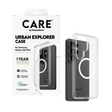 Samsung Galaxy S26 Ultra CARE by PanzerGlass Urban Explorer Case - Qi Compatible - Transparent / White