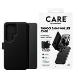 Samsung Galaxy S26 Ultra CARE by PanzerGlass Feature Tango 2-in-1 Flip Case with Wallet - Black