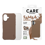 CARE by PanzerGlass iPhone 17 Fashionable Samba Case - MagSafe Compatible - Espresso