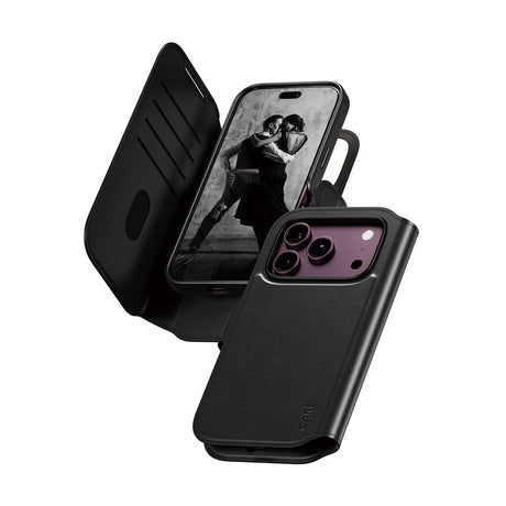 iPhone 18 Pro / 17 Pro CARE by PanzerGlass Feature Tango 2-in-1 Flip Case with Wallet - MagSafe Compatible - Black