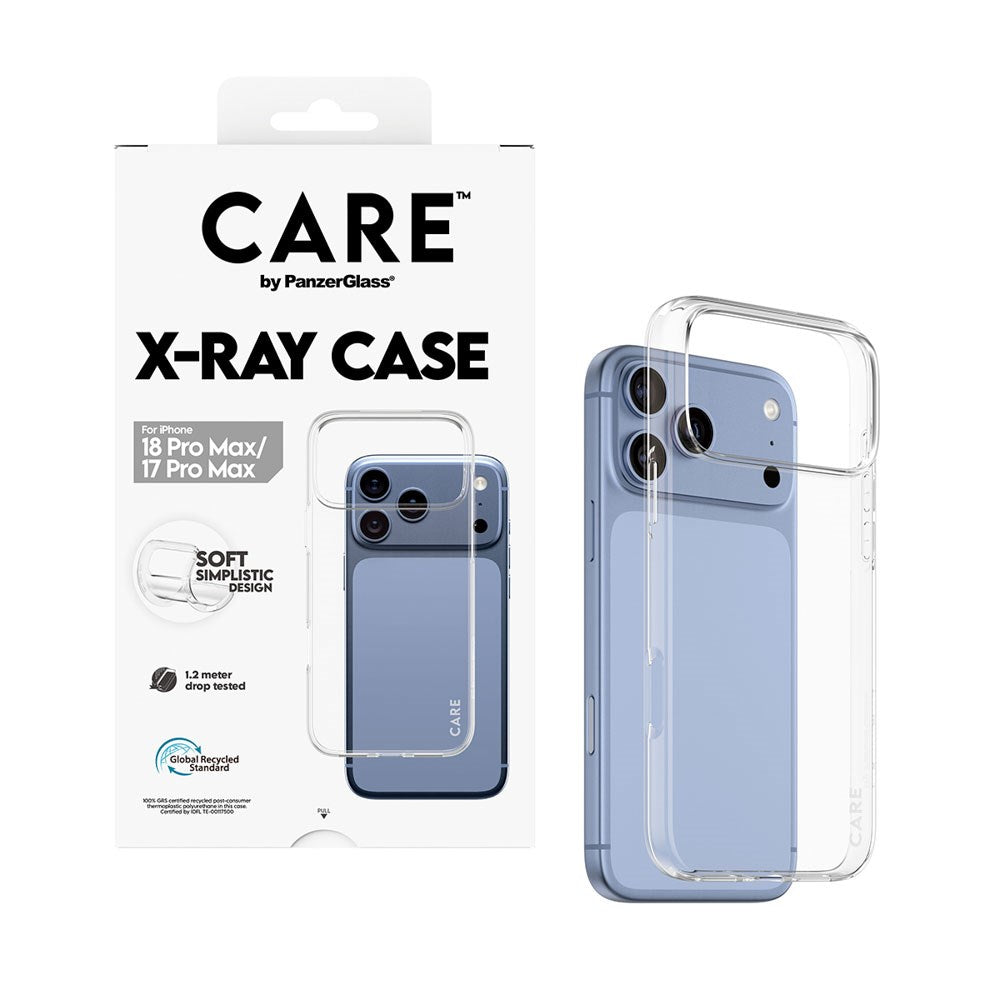 iPhone 18 Pro Max  / 17 Pro Max CARE by PanzerGlass Fashionable X-Ray Soft Basic Case - Transparent