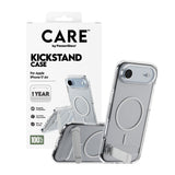 CARE by PanzerGlass iPhone Air Feature Kickstand Case - MagSafe Compatible - Transparent / Silver