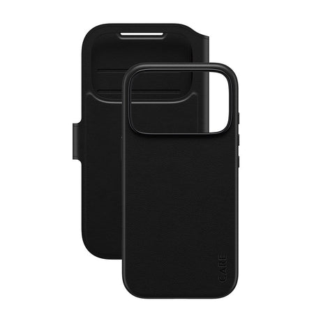 CARE by PanzerGlass iPhone 17 Pro Feature Tango 2-in-1 Flip Case with Wallet - Black