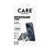 CARE by PanzerGlass iPhone 17 Pro Feature Kickstand Case - MagSafe Compatible - Transparent / Silver