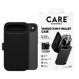 CARE by PanzerGlass iPhone Air Feature Tango 2-in-1 Flip Case with Wallet - Black