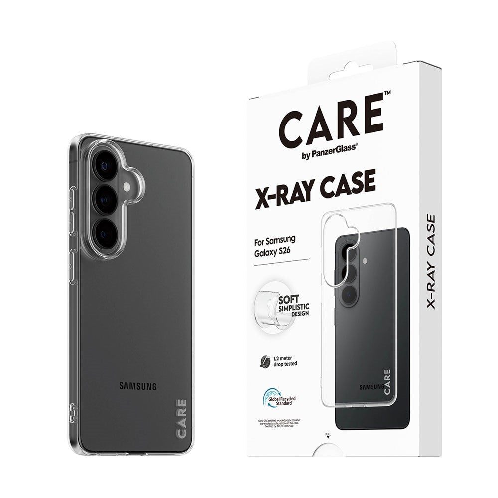 Samsung Galaxy S26 CARE by PanzerGlass Fashionable X-Ray Soft Basic Case - Transparent