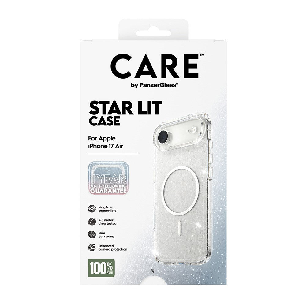 CARE by PanzerGlass iPhone Air FLAGSHIP Urban Explorer Case - MagSafe Compatible - Transparent / Star Lit