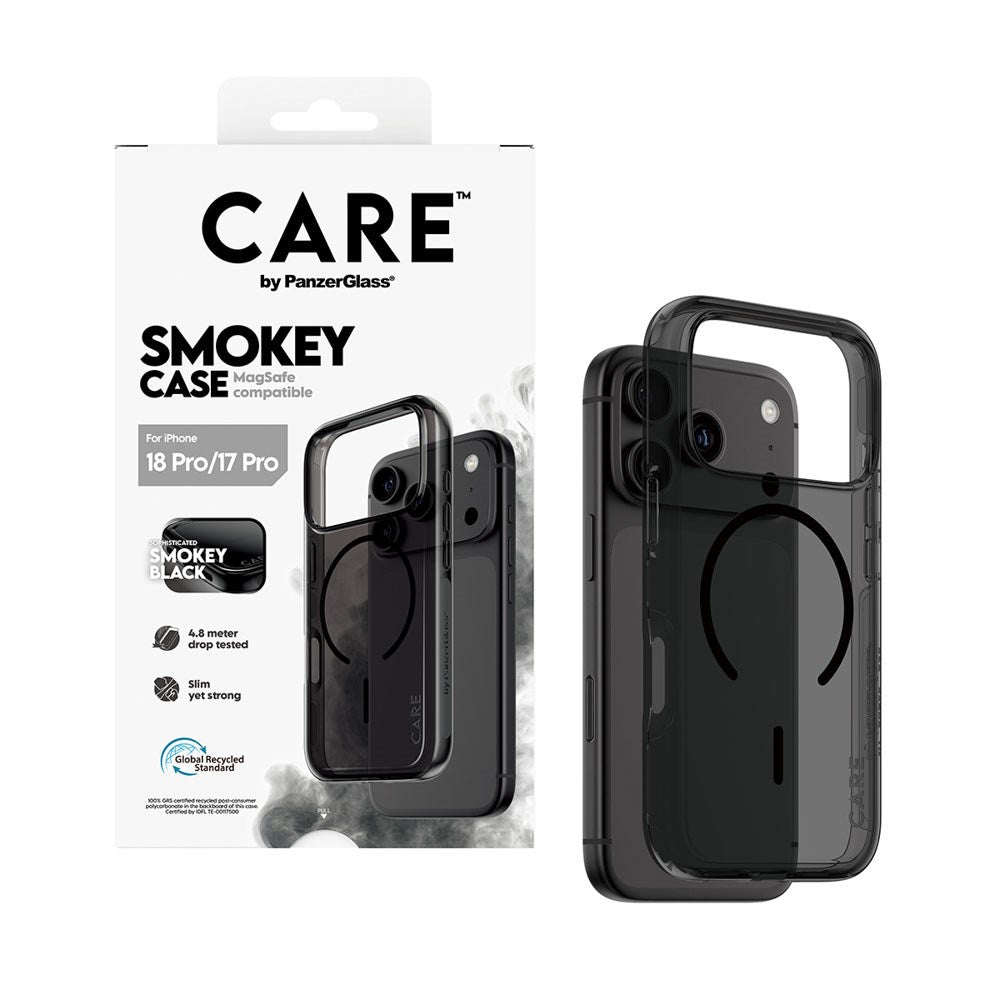 iPhone 18 Pro / 17 Pro CARE by PanzerGlass FLAGSHIP Urban Explorer Case - MagSafe Compatible - Smokey Black