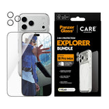 iPhone 18 Pro Max CARE By PanzerGlass 3-i-1 FLAGSHIP Bundle - Screen Protector (UWF) / Case / Camera Protection - Transparent