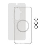 Samsung Galaxy S26+ (Plus) Urban Combat 3-in-1 Privacy Bundle with Case / Screen Protector (Privacy) / Camera Protection - Qi Compatible - Transparent