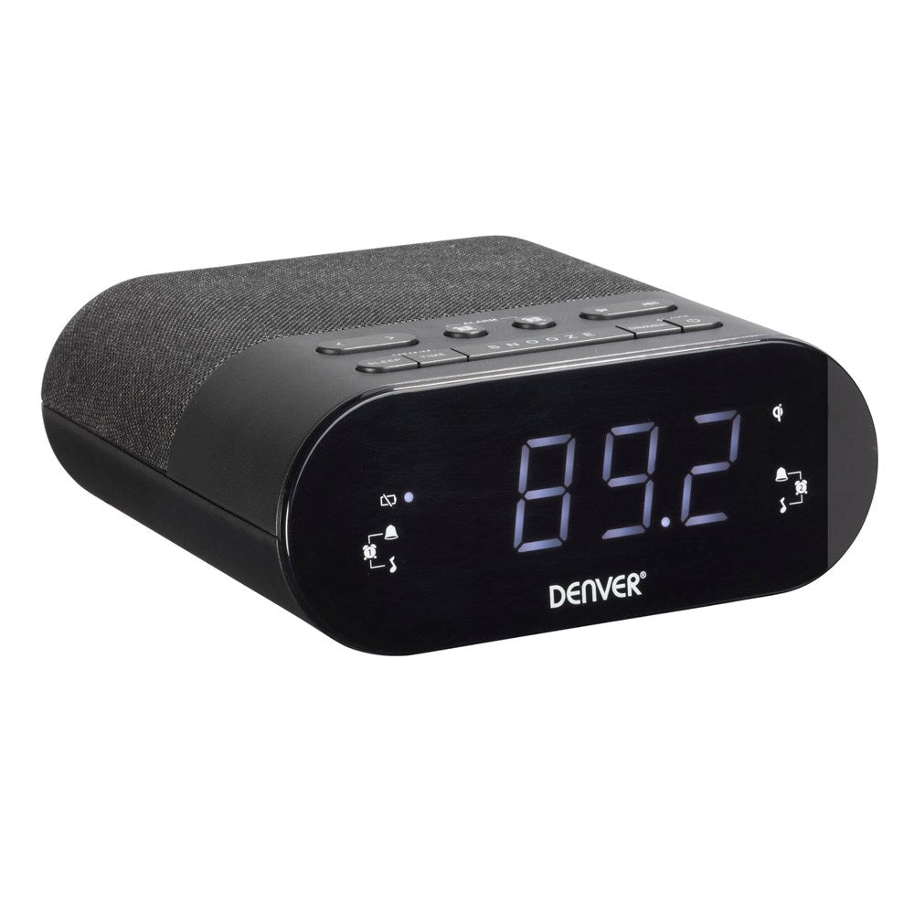 Denver CRQ-107 Radio with Wireless Charging & Bluetooth - Black
