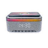 Denver CRQ-225 FM Clock Radio with Wireless Charging & Bluetooth - Grey