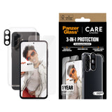 CARE by PanzerGlass Samsung Galaxy A36 (5G) 3-i-1 FLAGSHIP Bundle - Case / Screen Protector (UWF) / Camera Protection - Transparent