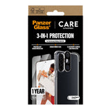 CARE by PanzerGlass Samsung Galaxy A56 (5G) 3-i-1 FLAGSHIP Bundle - Case / Screen Protector (UWF) / Camera Protection - Transparent