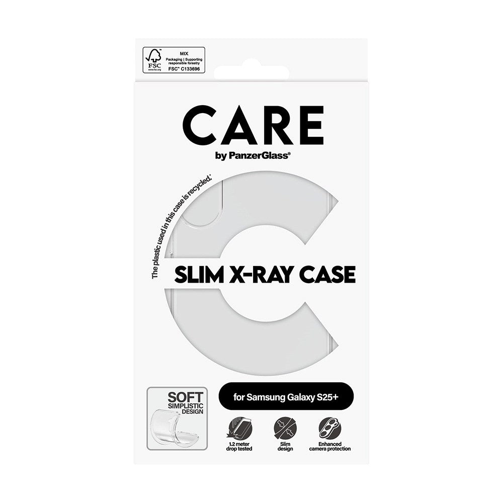 CARE by PanzerGlass Samsung Galaxy S25+ (Plus) FASHION X-Ray Soft Basic Case - Transparent