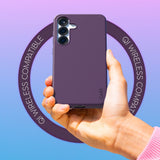 CARE by PanzerGlass Samsung Galaxy S25+ (Plus) FASHION Fearlessly Fashionable Case - QI Compatible - Plum Purple