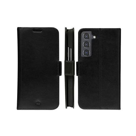 Samsung Galaxy S22 dbramante1928 Copenhagen Slim Genuine Leather Flip Case with Wallet - Black