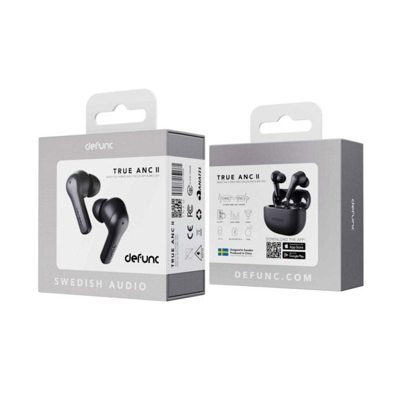 Defunc True ANC Plugin Wireless Headphones – In-Ear – Black