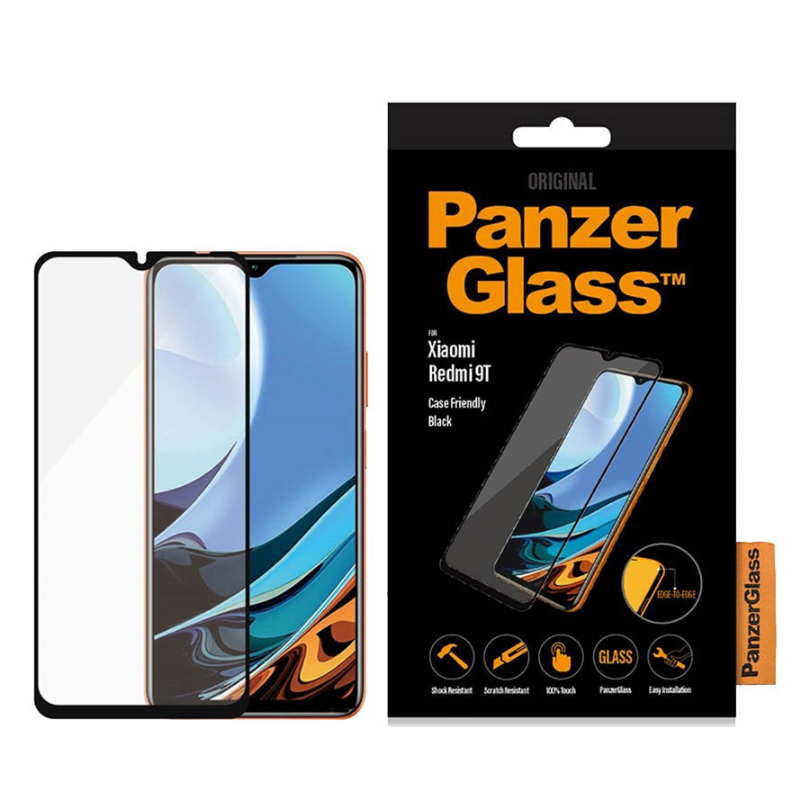 Xiaomi Redmi Note 9T (5G) PanzerGlass Screen Protector - Case Friendly - Black