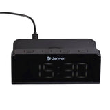 Denver ECQ-103MK2 Alarm Clock with Wireless Charger - Black