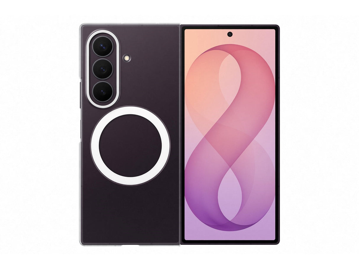 Original Samsung Galaxy Z Fold8 Ultra Cover Clear Magnet Case - Transparent