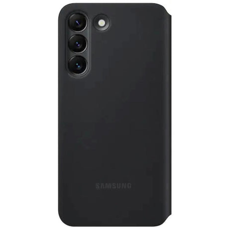 Original Samsung Galaxy S22 Smart Clear View Case V.2 - Black (EF-ZS901CBEGEW)