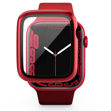 Epico Apple Watch 8/7 (41mm) Plastic Case w. Built-in Screen Protector - Red