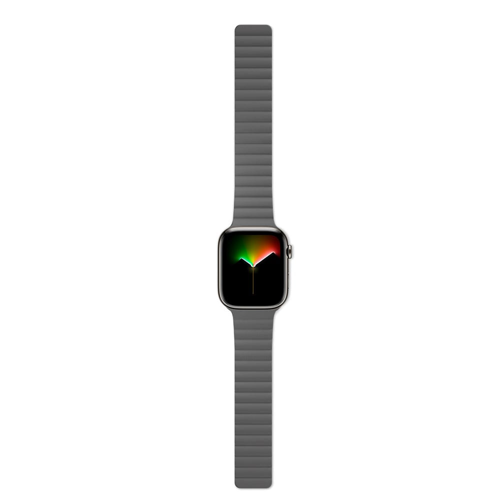 Apple Watch (42/44/SE/45/46/49mm) Epico Magnetic Silicone Strap - Grey / Green