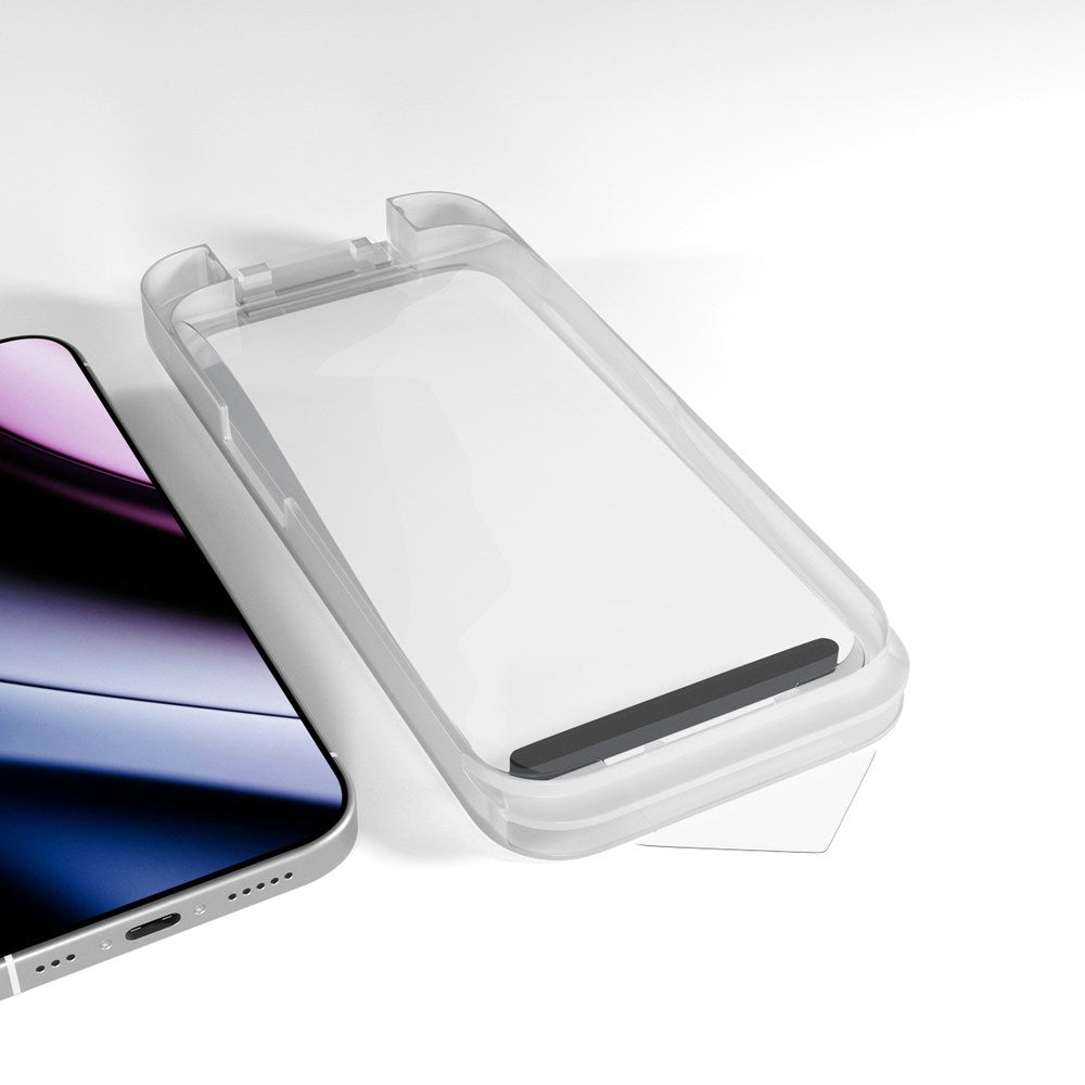 iPhone 18 Pro / 17 Pro Epico Glass Protector Screen Protector with Installation Frame - Transparent