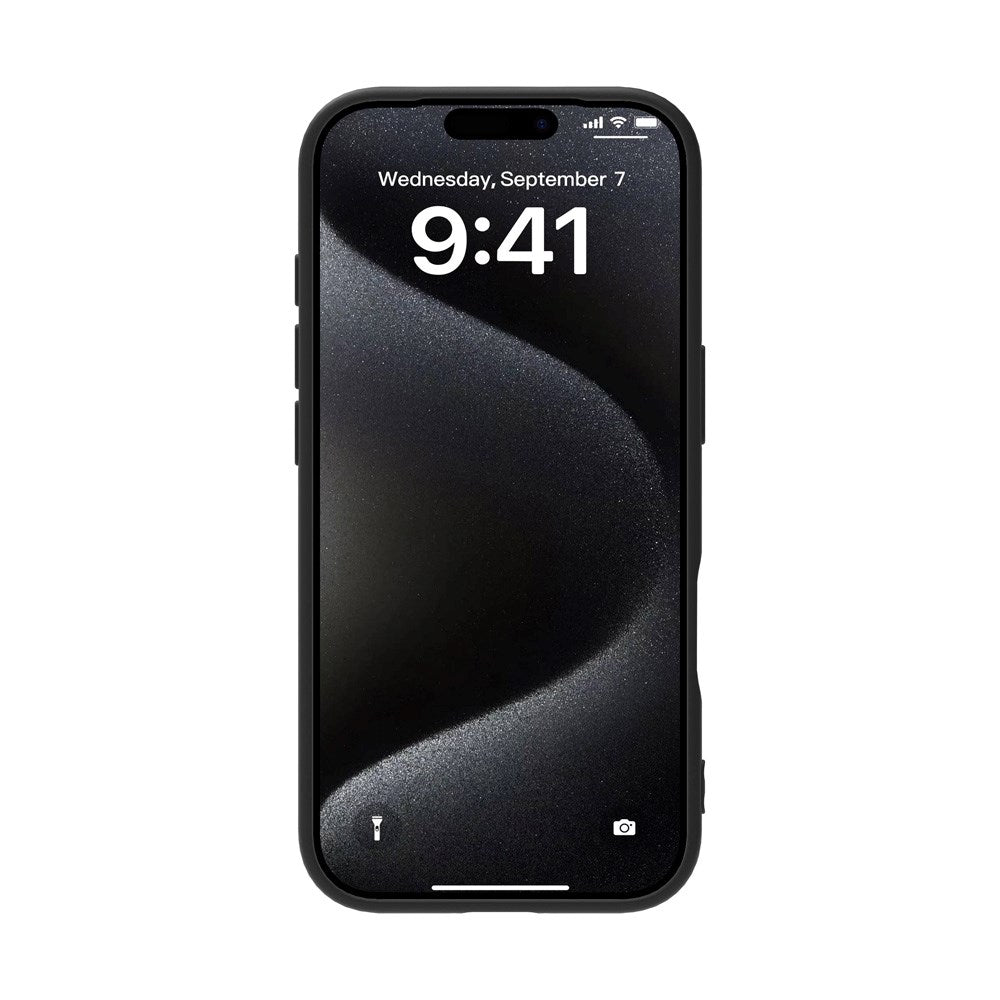 eSTUFF iPhone 17 INFINITE VIENNA Flexible Plastic Case - 100% Recycled Plastic - Black