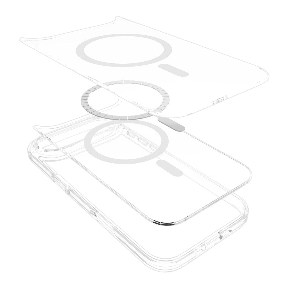 eSTUFF iPhone Air INFINITE OSLO Hybrid Plastic Case - MagSafe Compatible - Transparent