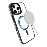 eSTUFF iPhone 16 Pro INFINITE HELSINKI Hybrid Plastic Case with Kickstand - MagSafe Compatible - Black / Transparent