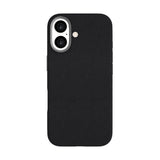 eSTUFF iPhone 17 INFINITE VENICE Faux Leather-Covered Plastic Case - MagSafe Compatible - Black