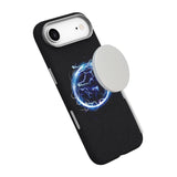 eSTUFF iPhone Air INFINITE VENICE Faux Leather-Covered Plastic Case - MagSafe Compatible - Black