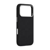eSTUFF iPhone 17 Pro INFINITE VENICE Faux Leather-Covered Plastic Case - MagSafe Compatible - Black