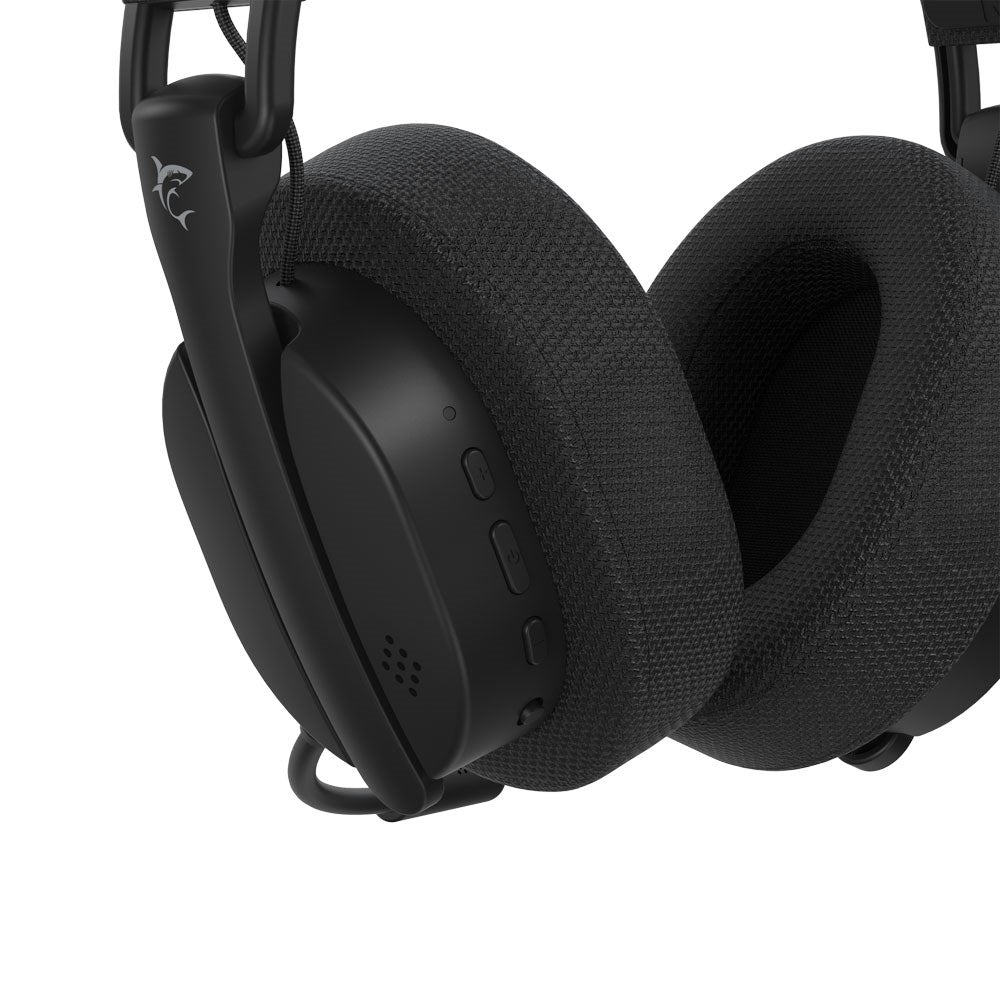 White Shark FIRECREST Wireless Over-Ear Gaming Headset - Black