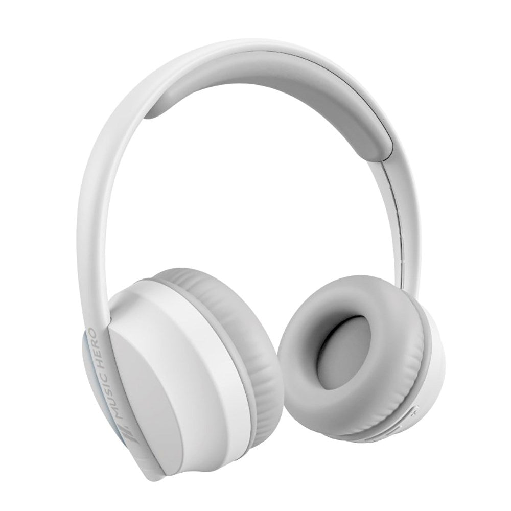 MUSIC HERO Floxy 2.0 Wireless Bluetooth On-Ear Headphones - White