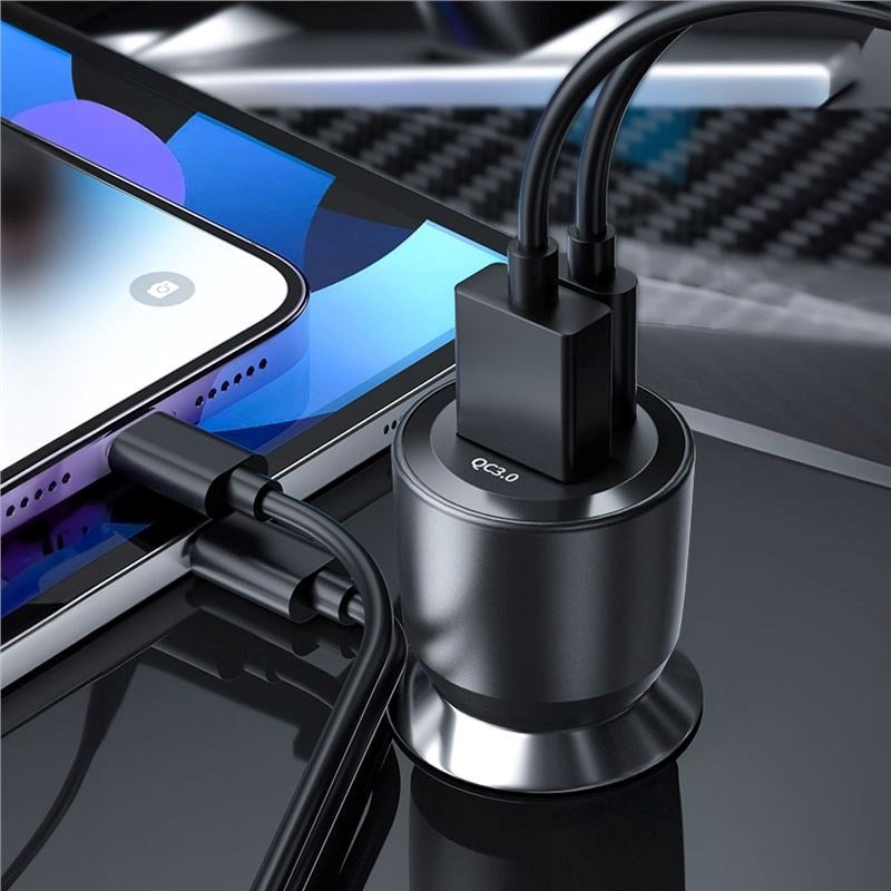 Mobile Origin Car Charger PD (Power Delivery) 60W with USB-A and USB-C - Black