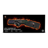 Deltaco 4-in-1 Gaming Set with Headset / Keyboard / Mouse / Mouse Pad - Black