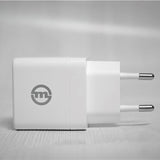 Mobile Origin 35W Super Charger GaN Wall charger with 2x USB-C - White