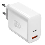 Upström Cirkulär PD 65W Recycled Plastic Wall Charger with USB-C & USB-A - White