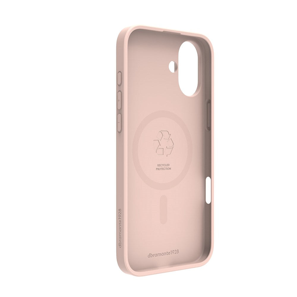 iPhone 16 Plus dbramante1928 Greenland Case - 100% Recycled Plastic - MagSafe Compatible - Pink Sand