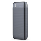 Forever Travel Battery PowerBank 10.000 mAh w. 2x USB-A - Black