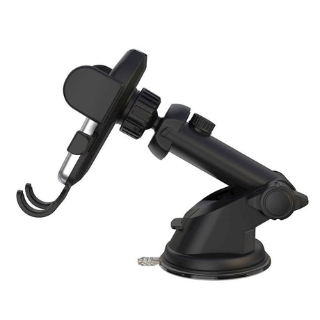 XO C77 Suction Cup Mobile Phone Holder for Car - Dashboard - Black